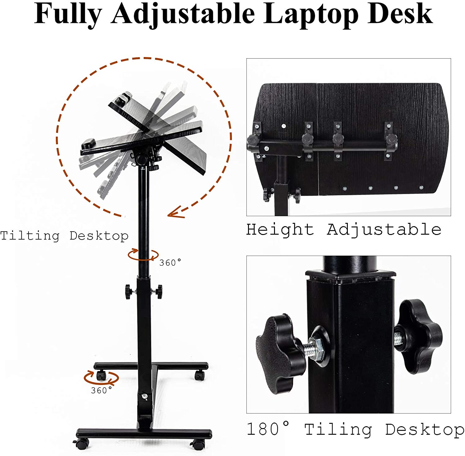 Adjustable High quality wooden computer desk - Image 2