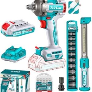 Total Cordless 2 pcs combo kit 400Nm 20V