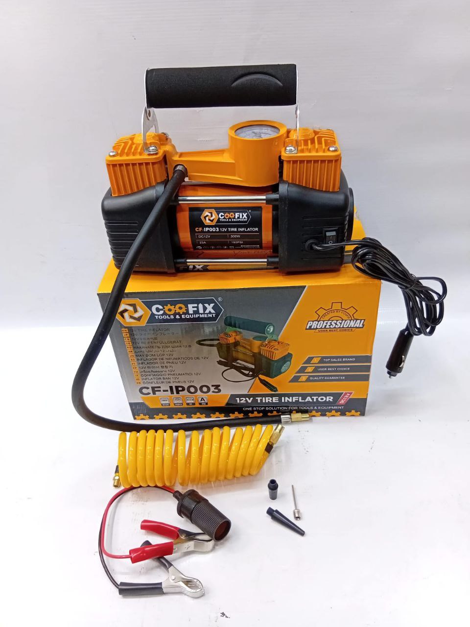 Coofix- car compressor 12v