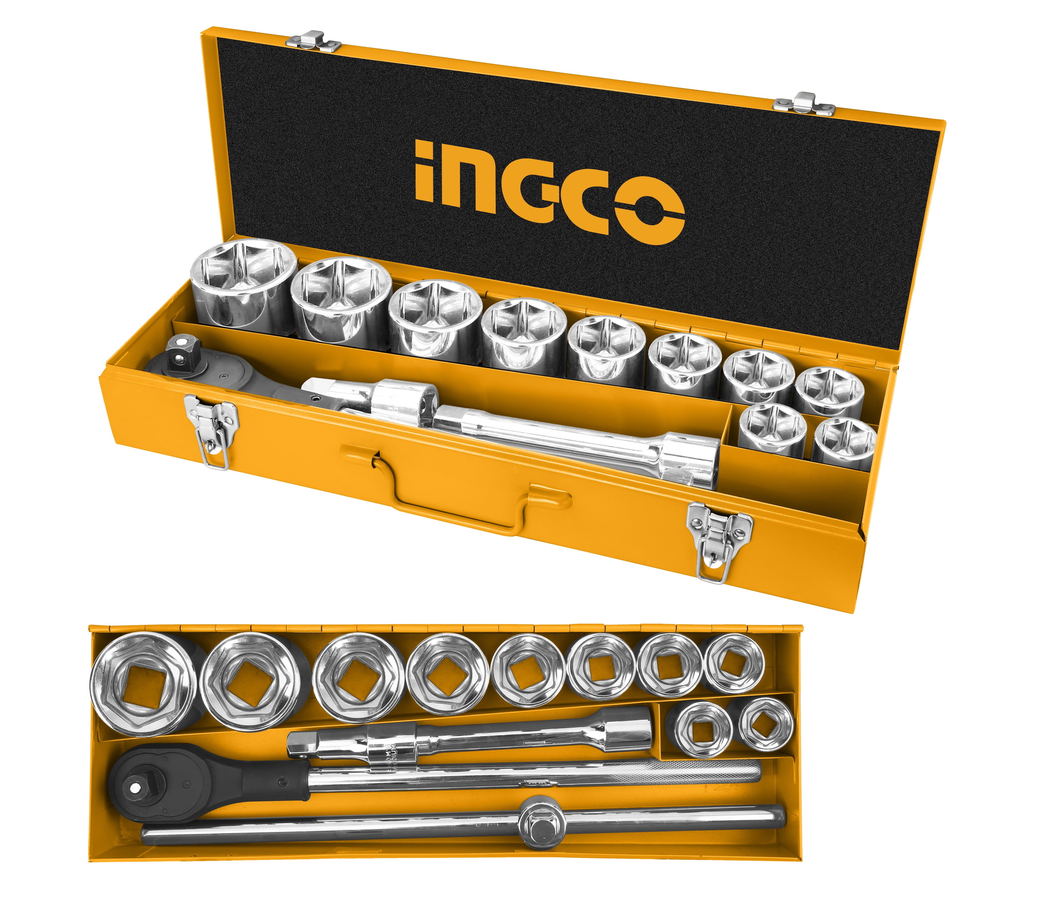 Ingco 15 Pcs 3/4" socket set