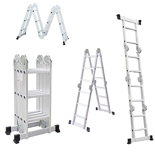 Aluminum folding ladder 4 by 4M (4.7M) - Image 3