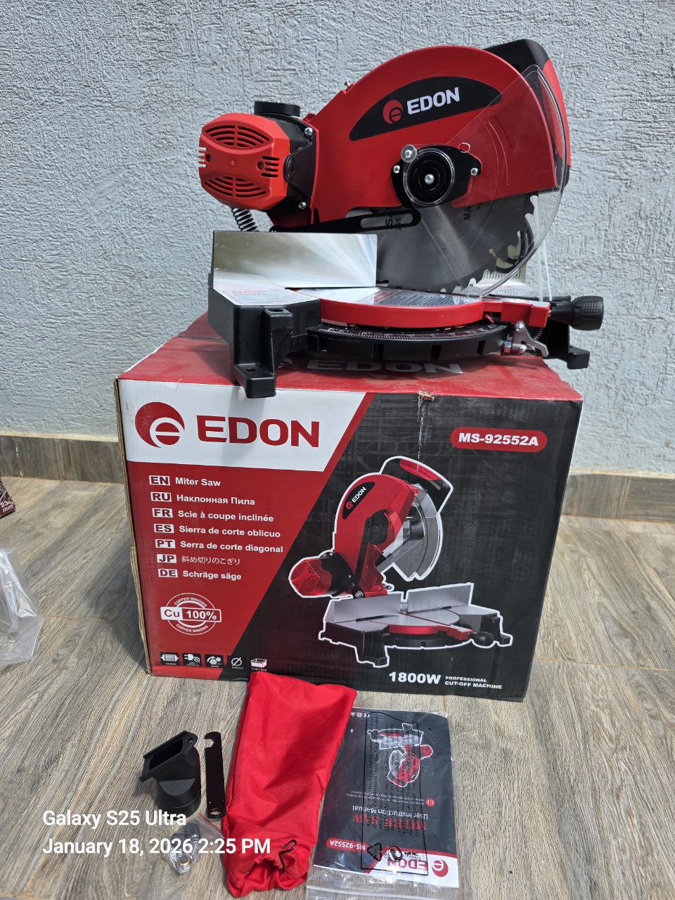 Edon MS-92552A miter saw 1800W